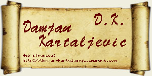 Damjan Kartaljević vizit kartica